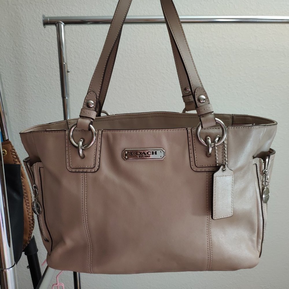 Coach leather shoulder bag, purse, handbag, hobo bag, crossbody bag